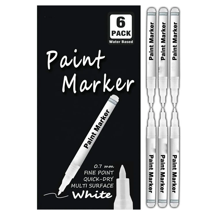 0,7 mm akrüülvalge värvi marker