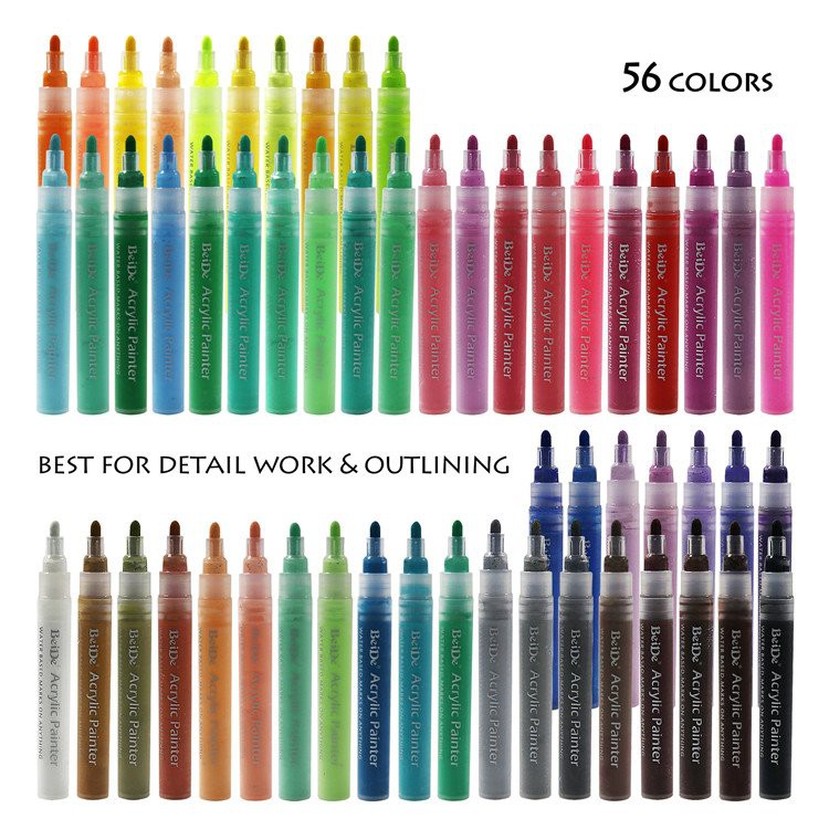 5 mm akrüülvärvi pliiatsi markerid