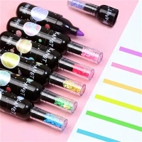 6 tk Cute Planet veinipudeli miniesileti